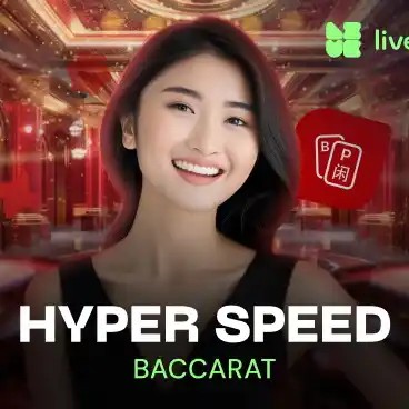 Enjoy Hyper Speed Baccarat by Evolution – logo hosted on 1redbetmexico.casino