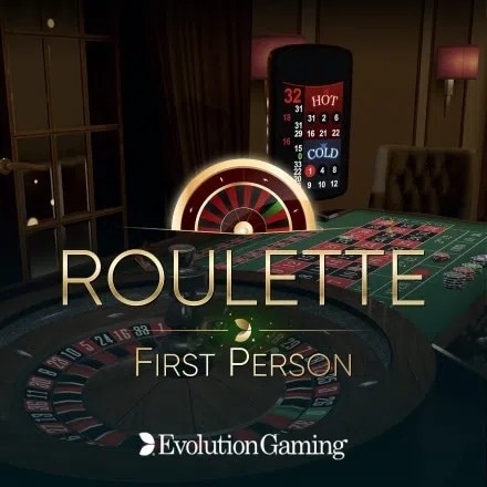First Person Roulette slot icon by Evolution, available at 1Redbet