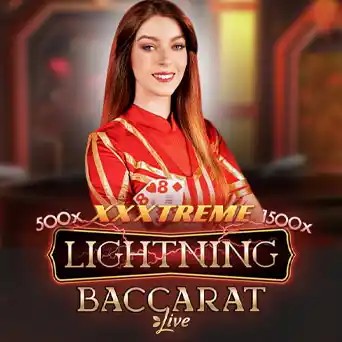 Enjoy Lightning Baccarat by Evolution – logo hosted on 1redbetmexico.casino