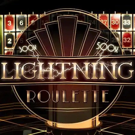 Lightning Roulette logo by Evolution at 1Redbet
